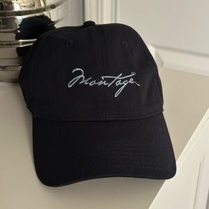 Montage Deep Navy Blue Embroidered Baseball Cap